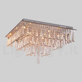 Lampadario in cristallo con...